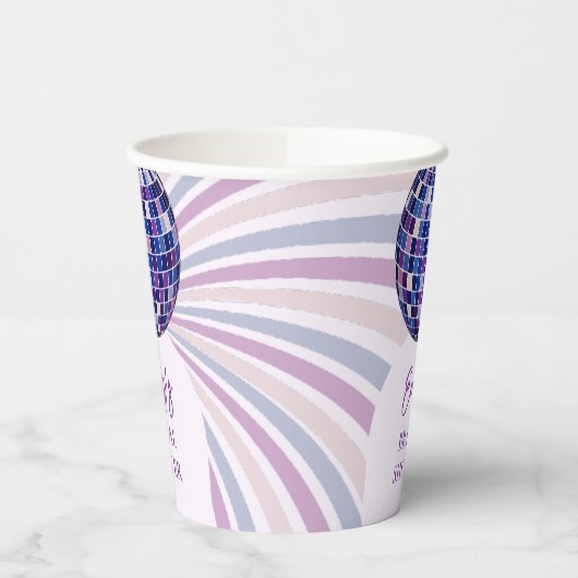 Retro Groovy Disco Bruidsfeest Papieren Bekers (Links)