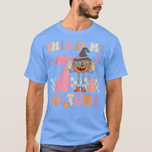 Retro Groovy Dit is mijn 70s kostume Halloween Pea T-shirt