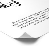 Retro Groovy - Don't say baby Poster (Hoek)