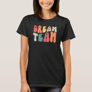 Retro Groovy Dream Teacher Team Levendocent Princi T-shirt