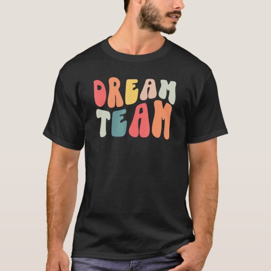 Retro Groovy Dream Teacher Team Teacher Life Princ T-shirt (Voorkant)