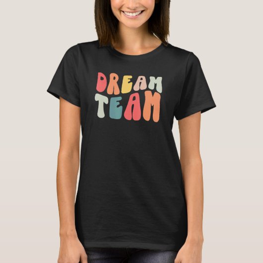 Retro Groovy Dream Teacher Team Teacher Life Princ T-shirt (Voorkant)