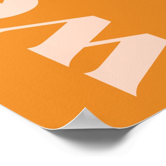 Retro groovy dusty blue typography welcome wedding poster (Hoek)