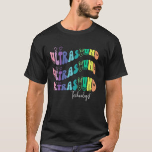 Retro Groovy Echografist Pasen Dag Zo T-shirt