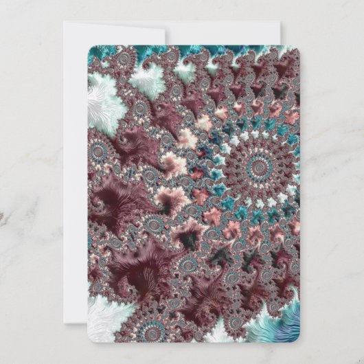 Retro Groovy Eclectische Boheemse Spiraal Fractal (Voorkant)