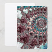 Retro Groovy Eclectische Boheemse Spiraal Fractal (Voorkant / Achterkant)