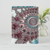 Retro Groovy Eclectische Boheemse Spiraal Fractal (Staand voorkant)