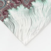 Retro Groovy Eclectische Boheemse Spiraal Fractal Fleece Deken (Hoek)
