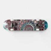 Retro Groovy Eclectische Boheemse Spiraal Fractal Persoonlijk Skateboard (Horizontaal)
