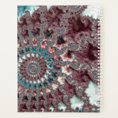 Retro Groovy Eclectische Boheemse Spiraal Fractal Planner (Achterkant)