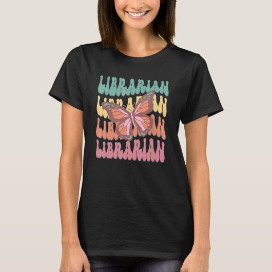 retro groovy elementair en middelbaar schoolvak bi t-shirt (Voorkant)