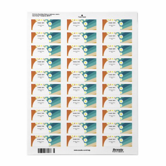 Retro Groovy Etiket (Full Sheet)