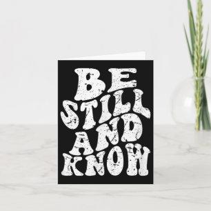 Retro Groovy Faith Wees stil en ken Christelijke F Kaart