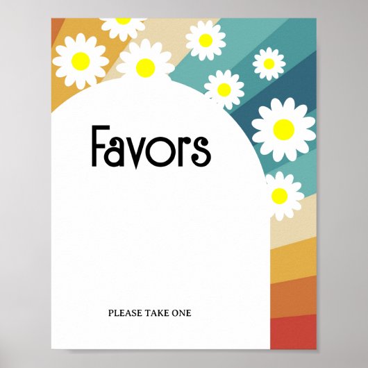 Retro Groovy - Favors Poster (Voorkant)