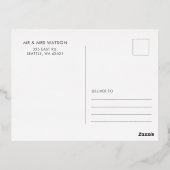 Retro Groovy Feestdagen Wishes Typografie Foto (Achterkant)