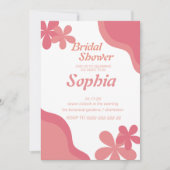 RETRO GROOVY floral 70S hippie VRIJGEZELLENFEEST Kaart (Voorkant)