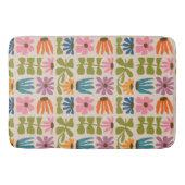 Retro Groovy Floral Badmat (Voorkant)