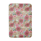 Retro Groovy Floral Daisy Boho Badmat (Voorkant Verticaal)