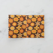 Retro Groovy Floral Oranje geel Vrijgezellenfeest (Binnen)