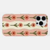 Retro Groovy Floral Phone Case iPhone Hoesje (Achterkant horizontaal)