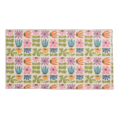 Retro Groovy Floral Pillow Hoesje Kussensloop (Achterkant)