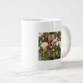 Retro Groovy Flowers Moederdag Foto Grote Koffiekop (Voorkant rechts)