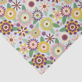 Retro Groovy Flowers Tissuepapier (Detail)