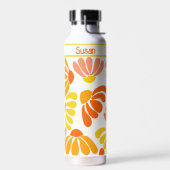 Retro Groovy Flowers Waterfles (Links)