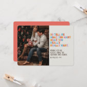 Retro Groovy Foto Kerstmis Funny Sayings Kaart (Voorkant / Achterkant in situ)