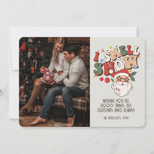 Retro Groovy-fotokerstkerstkerstkerstkerstkerstker Kaart