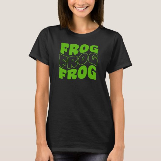 Retro Groovy Frog Animals 1 T-shirt (Voorkant)