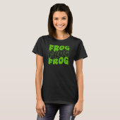 Retro Groovy Frog Animals 1 T-shirt (Voorkant volledig)
