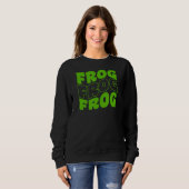Retro Groovy Frog Animals 1 Trui (Voorkant volledig)
