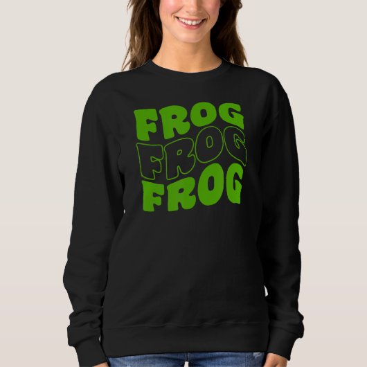 Retro Groovy Frog Animals 1 Trui (Voorkant)