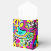 Retro Groovy FUN 60's 60's Love Birthday Party Bedankdoosjes (Geopend)