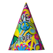 Retro Groovy FUN 60's 60's Love Birthday Party Feesthoedjes (Voorkant)