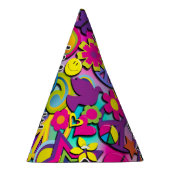 Retro Groovy FUN 60's 60's Love Birthday Party Feesthoedjes (Rechts)