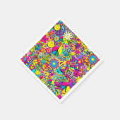 Retro Groovy FUN 60's 60's Love Birthday Party Servet (Hoek)