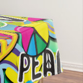 Retro Groovy FUN 60's 60's Love Birthday Party Tafelkleed (Voorbeeld)