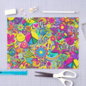 Retro Groovy FUN 60's 60's Love Birthday Party Tissuepapier (Craft)