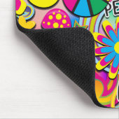 Retro Groovy FUN 60's 60's Love Colorful Funky Muismat (Hoek)