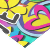 Retro Groovy FUN 60's Jaren Zestig Verjaardagsfees Tafelkleed (Gekanteld)