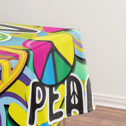 Retro Groovy FUN 60's Jaren Zestig Verjaardagsfees Tafelkleed (Voorbeeld)