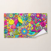 Retro Groovy FUN 60's Sixties Funky Kleurrijk Bad Handdoek (Handdoek)