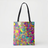 Retro Groovy FUN Jaren 60 Sixties Funky Tote Bag (Voorkant)