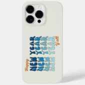 Retro Groovy Gelukkig Nieuwjaar Y'all Case-Mate iPhone Case (Achterkant)