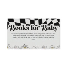 Retro Groovy Geruite Zwarte Witte Boeken voor Baby