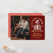 Retro Groovy Gezegden voor kerstmis Kaart (Voorkant / Achterkant in situ)