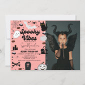 Retro groovy Ghost Halloween Spooky vibes Verjaard Kaart (Voorkant)