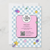 Retro Groovy Girly Pink Beauty Salon prijslijst (Achterkant)